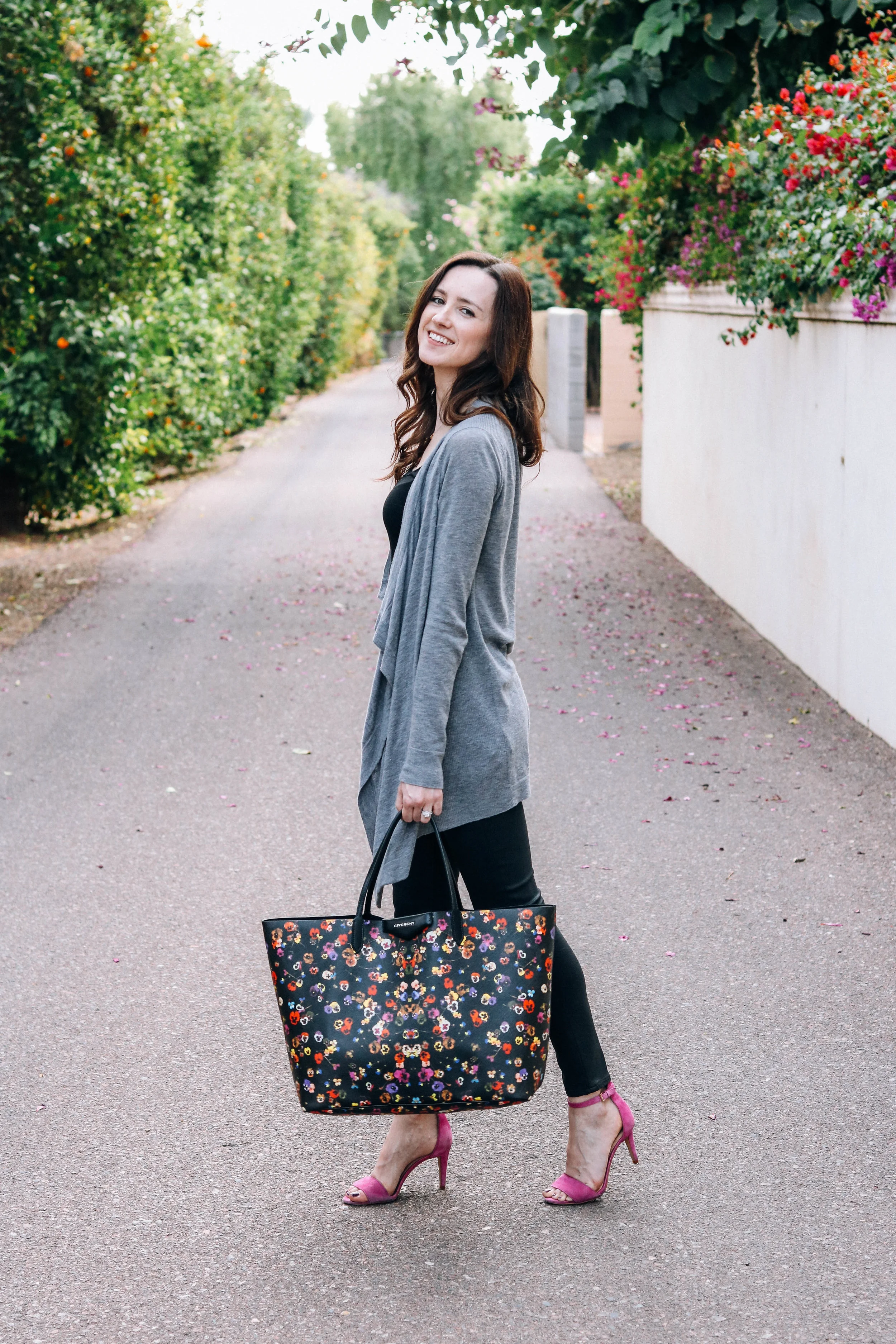 Givenchy Antigona Floral Shopper Tote Bag Blushful Belle